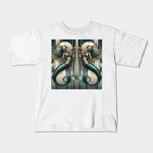 Robot Mermaids Kids T-Shirt